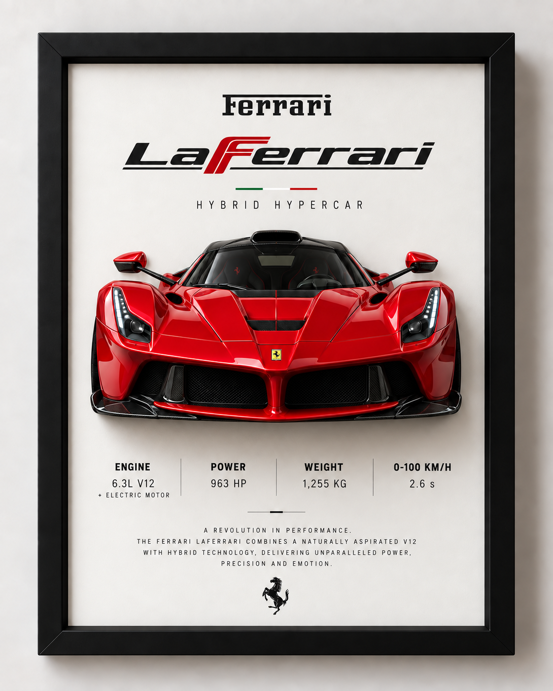 Framed 3D Car